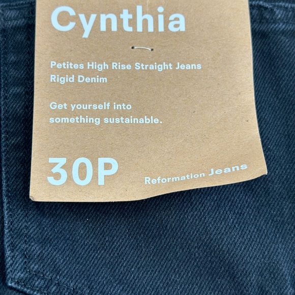 Reformation Petites Cynthia High Rise Straight Jeans - Picture 3 of 7